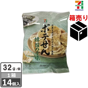 セブンプレミアム　ポテせん　韓国のり味３２ｇ　１ケース１４個入り