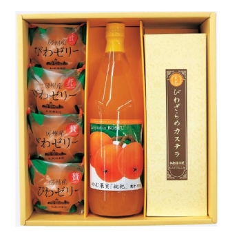 枇杷倶楽部　房州びわ加工品セット（ゼリー・カステラ・ジュース）ＢＷＺ－２