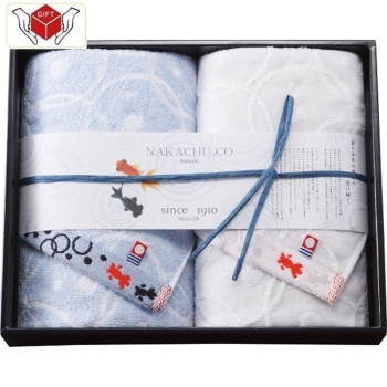 今治産　金魚タオルフェイスタオル２枚セット