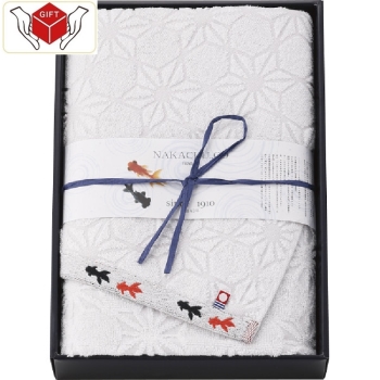 今治産金魚タオル　バスタオル　ホワイト