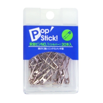 安全ピンＮｏ．１　シルバー　３０本