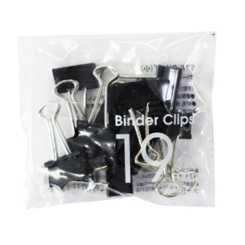 ダブルクリップ　ブラック　小　１９ｍｍ１０個入