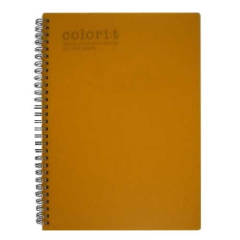 カラリート　Ｗリングノート　Ｂ５サイズ　オレンジ