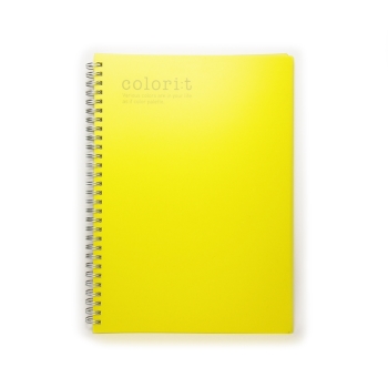 カラリート　ＷリングノートＢ５　イエロー