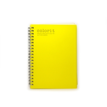 カラリート　ＷリングノートＢ６　イエロー