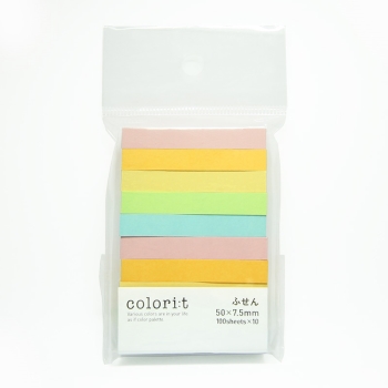 カラリート　付箋紙　５０＊７．５ｍｍ　アソート
