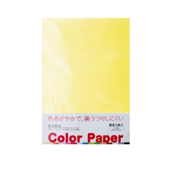色画用紙　５枚入り　クリーム