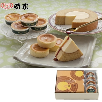 菊家　ゆふいん創作菓子 ぷりんバーム＆半熟チーズケーキセット ＰＢ-ＨＣ