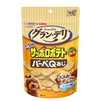 グラン・デリワンちゃん専用サッポロポテトバーベＱあじささみ・ポーク味２０ｇ