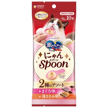 ユニ・チャーム　三ツ星グルメおやつにゃんＳｐｏｏｎ２種のアソートまぐろ＆鶏ささみ味１００ｇ
