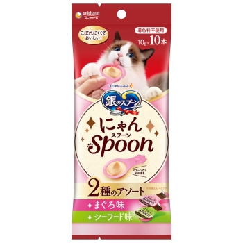 ユニ・チャーム三ツ星グルメおやつにゃんＳｐｏｏｎ２種のアソートまぐろ＆シーフード味１００ｇ