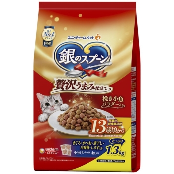 銀のスプーン贅沢うまみ仕立て　１３歳頃からまぐろ・かつお・しらす入り１．３ｋｇ