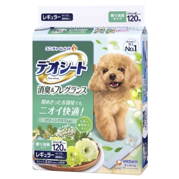 デオシート消臭＆フレグランスグリーンアロマの香りレギュラー　１２０枚
