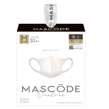 マスコード　３Ｄマスク　Ｍ　ホワイト（ホワイト）