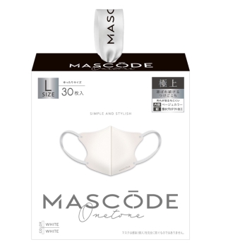 マスコード　３Ｄマスク　Ｌ　ホワイト（ホワイト）