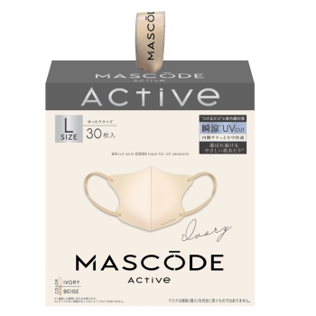 マスコード　３Ｄマスク　アクティブ　Ｌ　アイボリー