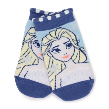 トドラー女児　ディズニー　スニーカー丈ソックス　エルサ