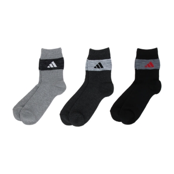 【ブラック２４～２６cmのみ】アディダス　ＷＡＲＭ　足首パイルソックス　３足組