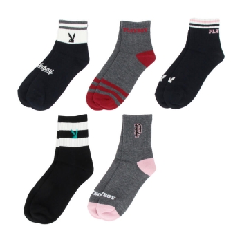 【福袋】ＰＬＡＹＢＯＹ　レディース　ソックス　５足入り