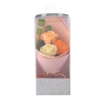 【在庫限り】シトヤカ　３輪ブーケ　ＯＲ　ソープフラワー