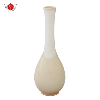 【お買得】萩焼　姫萩つる首花入　８‐４