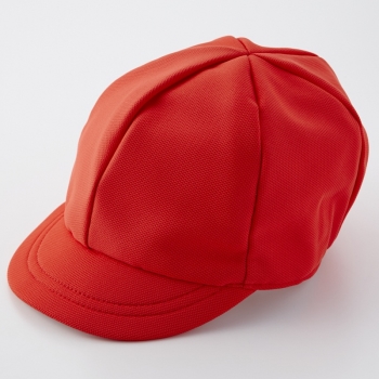 遮熱紅白帽子（つば付き）