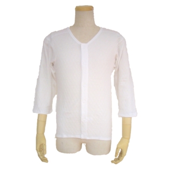 紳士防寒八分袖ワンタッチ