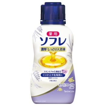 ソフレ　濃厚しっとり入浴液ホワイトフローラル本体４８０ｍｌ