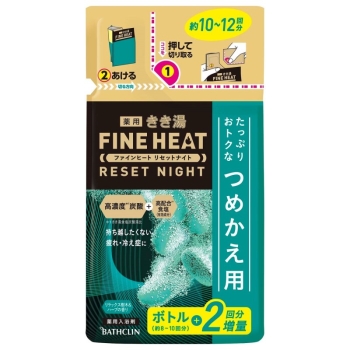 きき湯　ファインヒート　リセットナイト　つめかえ用　５００ｇ