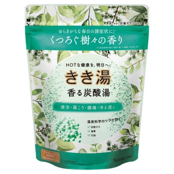 きき湯　香る炭酸湯　樹々の香り　３６０Ｇ
