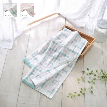 いつものバスタオル　ドット