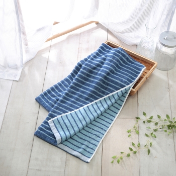 いつものバスタオル　ボーダー