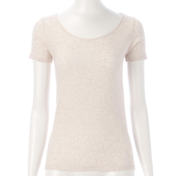 婦人　肌ごこち　オーガニックコットン　３分袖シャツ／セブンプレミアムライフスタイル