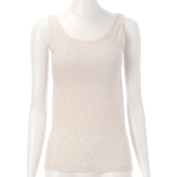 婦人　肌ごこち　オーガニックコットン　パッド入りタンクトップ／セブンプレミアムライフスタイル