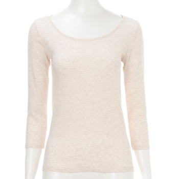 婦人　オーガニックコットン　肌ごこち　７分袖シャツ／セブンプレミアムライフスタイル