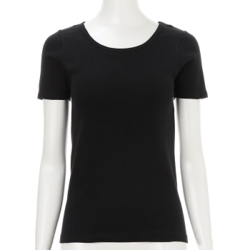 婦人　肌ごこち　オーガニックコットン　パッド入り３分袖シャツ／セブンプレミアムライフスタイル