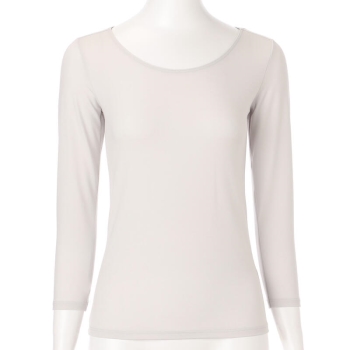 ボディヒーター　ムレにくく暖かい　婦人　８分袖シャツ／セブンプレミアムライフスタイル