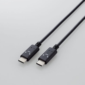 エレコム　ＣｔｏＣケーブル黒顔つき２ｍ