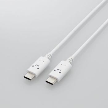 エレコム　ＣｔｏＣケーブル白顔つき２ｍ