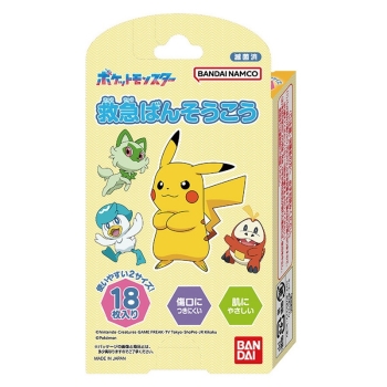 救急ばんそうこう　ポケットモンスター　１８枚