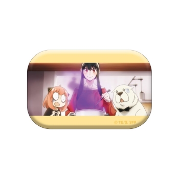 ＳＰＹ×ＦＡＭＩＬＹ　ティザービジュアル　スクエア缶バッチ　コミカルＶｅｒ．アーニャ＆ヨル＆ボンド