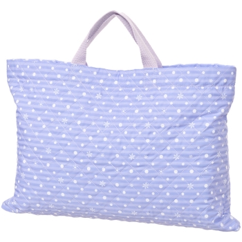 【在庫限り】キッズ　ドット柄キルトレッスンバッグ【ライトブルーのみ】