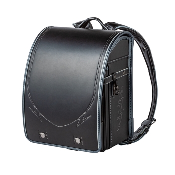 くるピタ×楽ピタ　サンダーボルトランドセル　ブラック／ガンメタリック