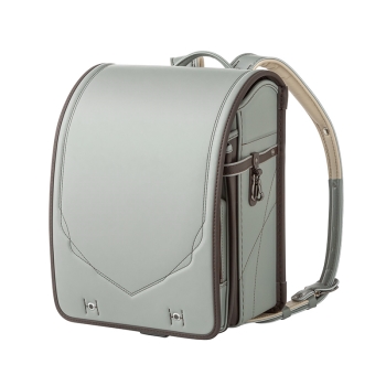 くるピタ×楽ピタ　クロスラインランドセル　グレー／チョコ