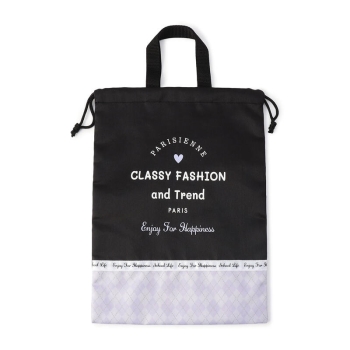 キッズ　チェック柄　シューズケース