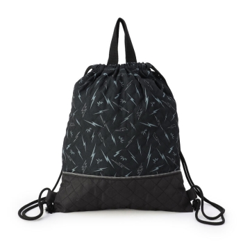 キッズ　イナズマ柄　キルトナップサック