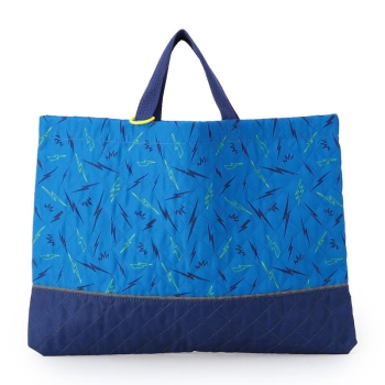 キッズ　イナズマ柄　キルトレッスンバッグ