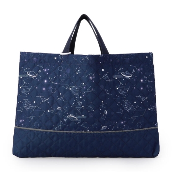 キッズ　スペース柄　キルトレッスンバッグ