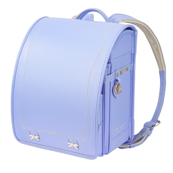 くるピタ×楽ピタ　エレガントリボンランドセル　スカイブルー