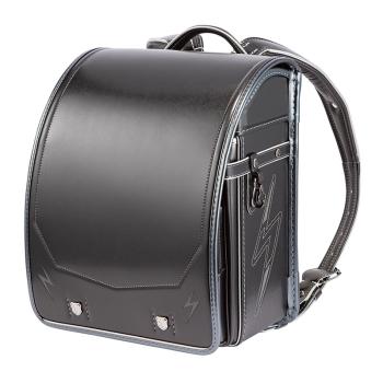 くるピタ×楽ピタ　サンダーボルトランドセル　ブラック／ガンメタ